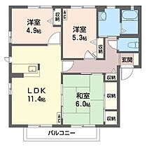 グランシャリオ　Ｆ 00201 ｜ 茨城県ひたちなか市大字東石川1315-1（賃貸アパート3LDK・2階・66.90㎡） その2