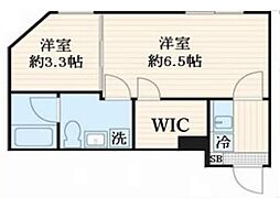 aLATO新宿御苑 4階2Kの間取り