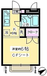 MBレジデンス ワンルームの間取図画像