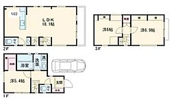 ＨＡＧＯＲＯＭＯ1 3LDKの間取り