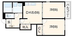 間取図画像 2DK