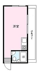 クレール世田谷 ワンルームの間取図画像