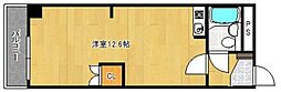 ウエストビル ワンルームの間取図画像
