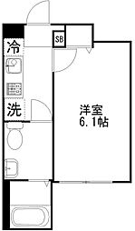 Ｔｈｅ Ｏｐａｌ 4階1Kの間取り