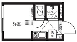Nano上落合 地下1階ワンルームの間取り