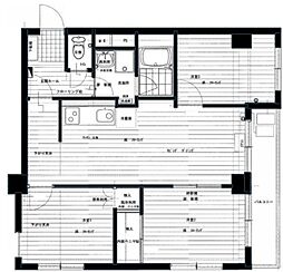 中銀木場マンシオン 3LDKの間取図画像