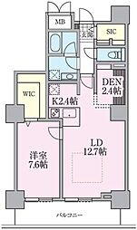 ロイヤルパークスタワー南千住 33階1SLDKの間取り