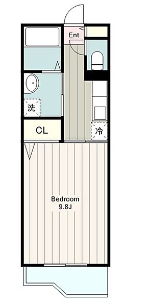 キャピタル　ヴァーチュ 208｜神奈川県大和市下鶴間(賃貸マンション1K・2階・30.75㎡)の写真 その2