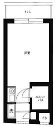 メインステージ経堂 1階ワンルームの間取り