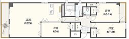 安田小網町マンション安田小網町ビル 3LDKの間取図画像