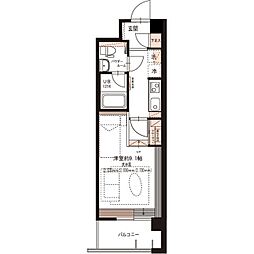 ｒｉｃｃｏ ｃｏｌｌｉｎａ 2階1Kの間取り