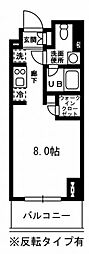 レジディア杉並方南町 1Kの間取図画像