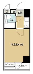 常盤台ダイカンプラザシティ 1Kの間取図画像
