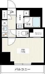 ハーモニーレジデンス大塚山手 1Kの間取図画像