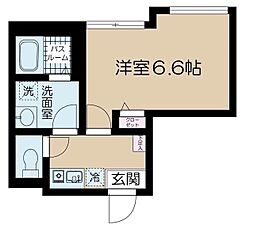 フェリーチェ方南町A 2階1Kの間取り