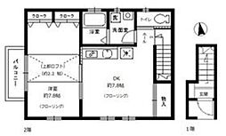 ルミエール・下石神井 2階1DKの間取り