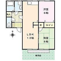 セジュール幸II 101 ｜ 福岡県久留米市江戸屋敷２丁目19（賃貸アパート2LDK・1階・61.00㎡） その2