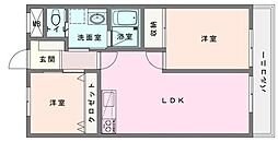 グリーンパレスケント 2LDKの間取図画像