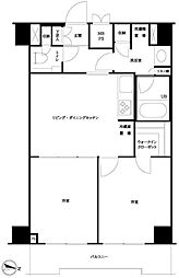 ルーブル方南町弐番館 2LDKの間取図画像