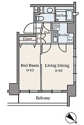 東池袋DUPLEXR's 1DKの間取図画像