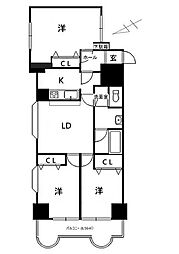ズイコーアスピラントハイツ 3LDKの間取図画像