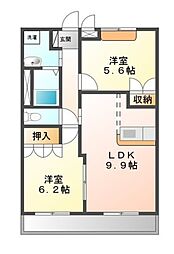 間取図画像 2LDK