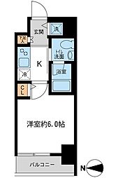 KDXレジデンス大島 1Kの間取図画像