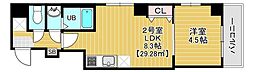 Freesia梅島 1002 1LDKの間取図画像