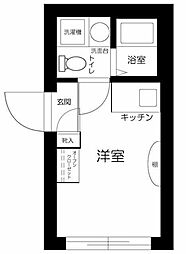 京王線 笹塚駅 徒歩7分の賃貸マンション 3階ワンルームの間取り