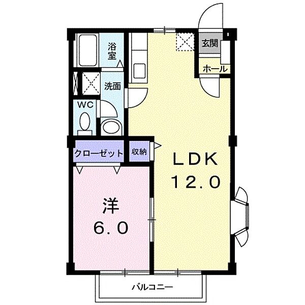 カーム和田 ｜和歌山県和歌山市布施屋(賃貸アパート1LDK・1階・44.71㎡)の写真 その2