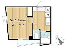 プレジオ中町 1Kの間取図画像