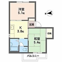 タウニー本町Ｂ棟 0202 ｜ 大阪府寝屋川市本町7-12号(101号)、(102号)、7番13号(201号)、(202号)（賃貸アパート2K・2階・32.14㎡） その2