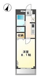 JR紀勢本線 黒江駅 徒歩32分の賃貸アパート 1階1Kの間取り