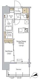 URBANEX駒込 1LDKの間取図画像
