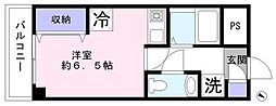 ラフィーヌ上池袋 ワンルームの間取図画像