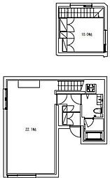Bark Lane Ebisu 地下1階1LDKの間取り