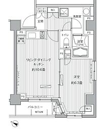 ヒューリックレジデンス茗荷谷 1LDKの間取図画像