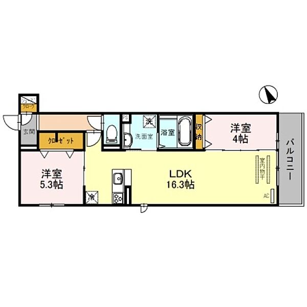 ロイヤルコート ｜大阪府大阪市住吉区大領５丁目(賃貸アパート2LDK・3階・58.62㎡)の写真 その2