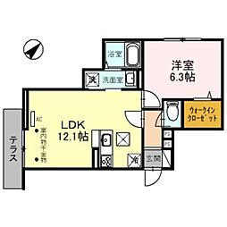 間取図画像 1LDK