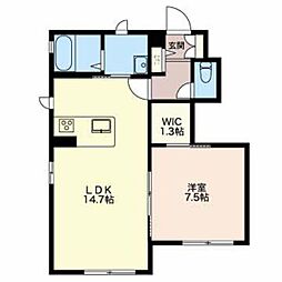 間取図画像 1LDK