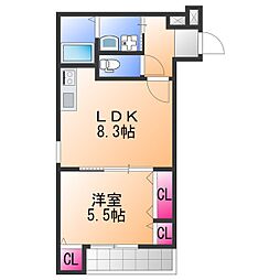 間取図画像 1LDK