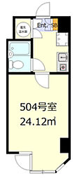 ライオンズマンション西五反田第2 1Kの間取図画像