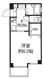 アーバンハウス駒場2 1Kの間取図画像