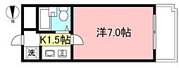 烏山ダイカンプラザ1 1Kの間取図画像