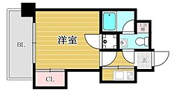 エステート・モア博多グラン 1Kの間取図画像