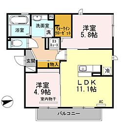 間取図画像 2LDK