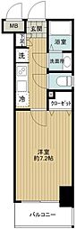 エスコート日本橋人形町 1Kの間取図画像