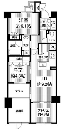 ブランシエラ二条城_間取り_0