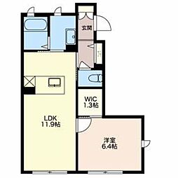 間取図画像 1LDK