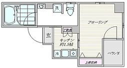 exDur 1Kの間取図画像